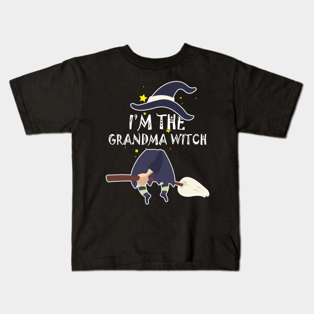 Im the Grandma Witch Shirt Halloween Matching Group Costume Kids T-Shirt by foxmqpo